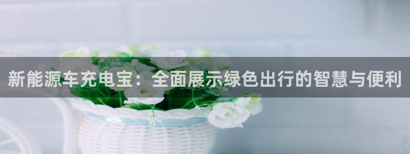 优发国际官网手机版入口：新能源车充电宝：全面展示绿色出行的智慧与便利