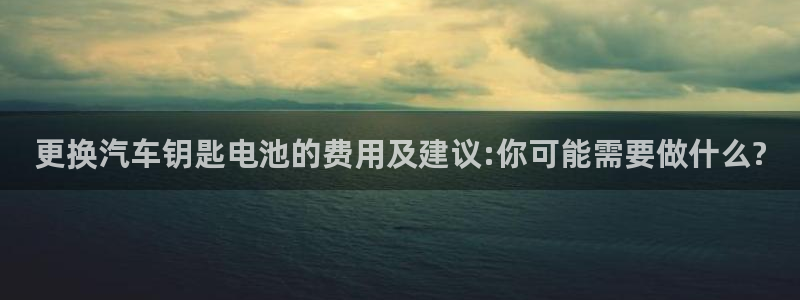优发国际官网手机版：更换汽车钥匙电池的费用及建议:你可能需要做什么?