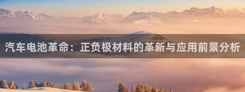 优发国际官网网站：汽车电池革命：正负极材料的革新与应用前景分析